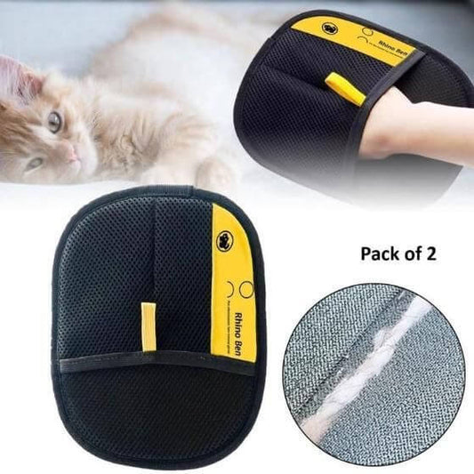 Pet Hair Removal Gloves (Pack of 1 And 2)